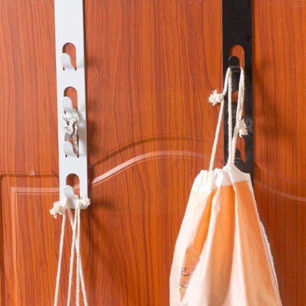 Ganci Rails Appendiabiti da parete in metallo multifunzione senza punzonatura Living Organizer Room Over Hat Door Hook Home The Rack W3b1Hooks