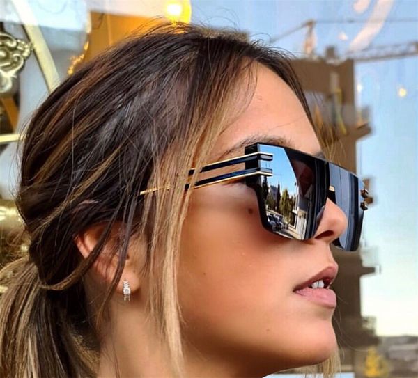 

luxury sunglasses frameless one-piece fashion accessories outdoor trend classic designer men and women can wear eye protection comfort uv400, White;black