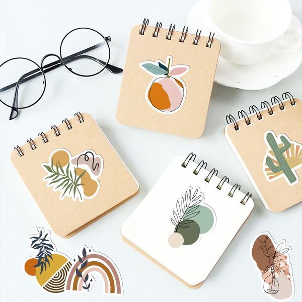 

100pcs skateboard stickers minimalist bohemian style for car baby scrapbooking pencil case diary phone lapplanner decoration book album kids