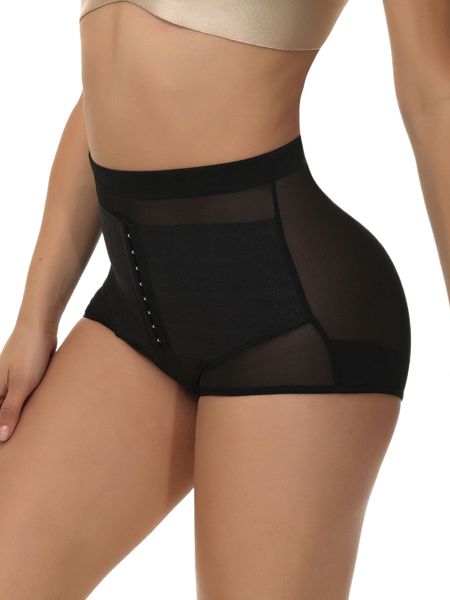 

sheer mesh shapewear bottom t4ca#, Black;red