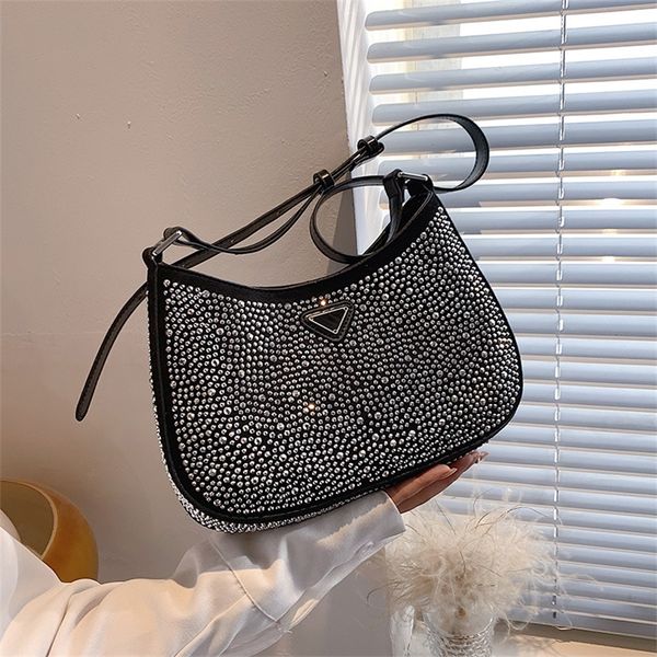

62% off 2022 new designer bags fashion rhinestone single room underarm women's