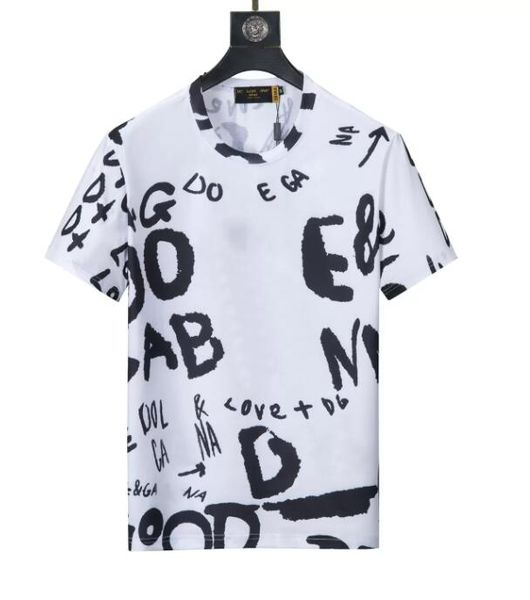 

casual mens t shirt designer for men women shirts fashion tshirt with letters summer short sleeve man, White;black