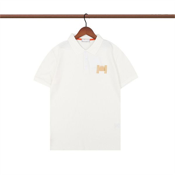 

2022 luxurys designers men dress t shirt man polo fashion embroidery letter pattern print breathable casual women short sleeve m-xxxl k3, White;black