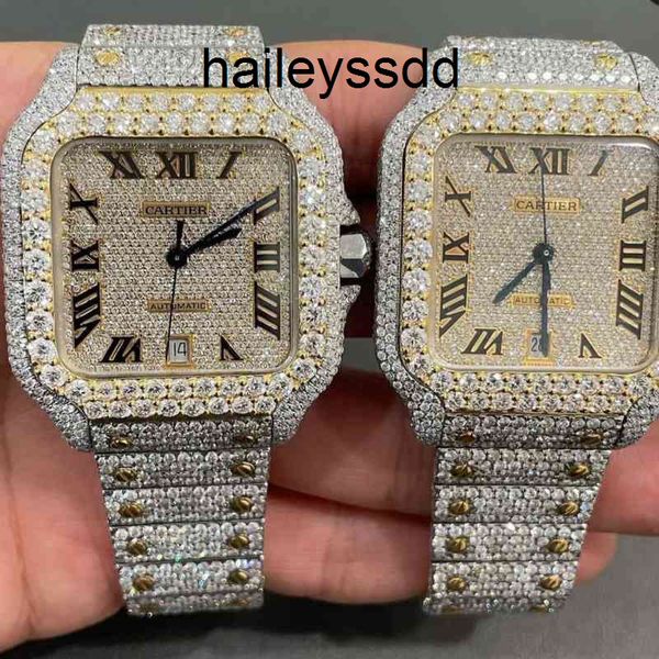 

stylish custom hip hop luxury dign stainls steel iced out diamonds wrist watch watch4bd6 d18z, Slivery;brown