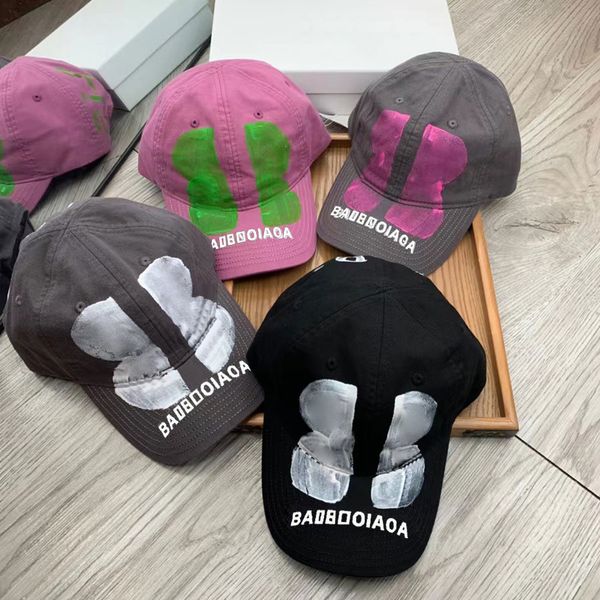

High Quality Street Cap Fashion Big Letters Baseball Hat Mens Womens Designer Sports Caps 4 Colors Casquette Adjustable Fit Hats, Wave1