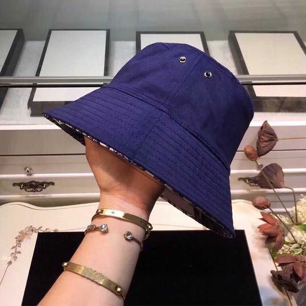 

luxury fashion bucket hat cap for men woman baseball caps beanie casquettes fisherman buckets hats patchwork summer, Blue;gray