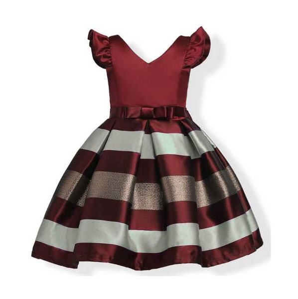 

european and american girl dress spring children sweet custom sleeveless princess dress, Red;yellow
