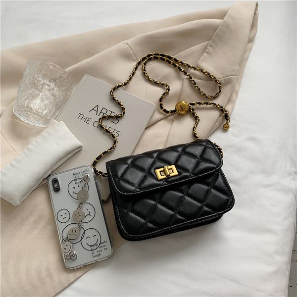 

2022 new corssbody bag diamond lattice adjustable fashion bag 2 colours