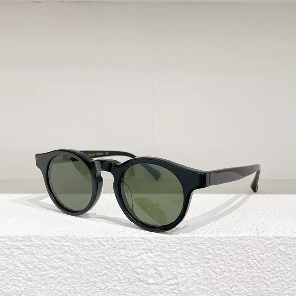 

james tart 465s sunglasses for men women summer style anti-ultraviolet retro plate round frame random box, White;black