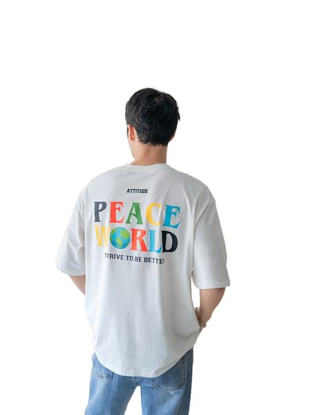 

men slogan graphic tee m7ia#, White;black