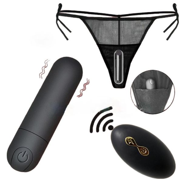 Zini Panties 10 Fonksiyon Kablosuz Uzaktan Kumanda Şarj Edilebilir Mermi Vibrator Strap Sexy oyuncak kadınlar için iç çamaşırı