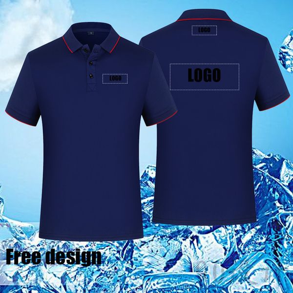 

customized print polo women's girl's diy po brand shirt men's boy's clothes summer cool short sleeve shirt 220608, White;black