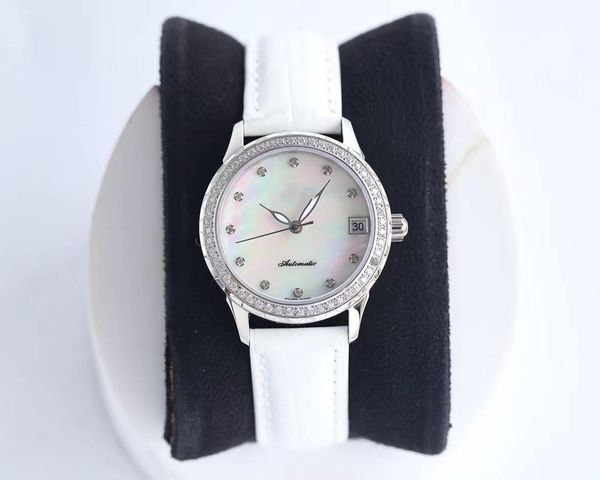

men's watch 316l fine steel cowhide strap sapphire glass mirror 8217 movement 40mm, Slivery;brown
