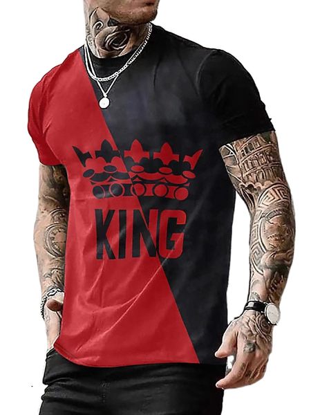 

men color block letter graphic tee n3on#, White;black