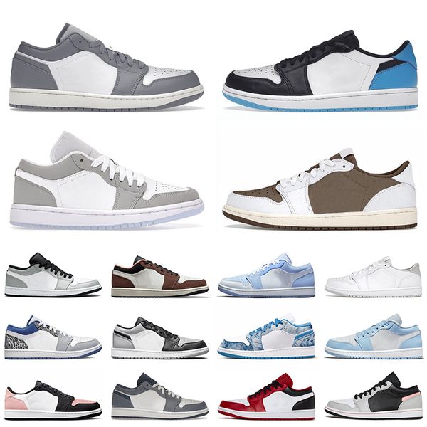 

men women 1 low basketball shoes jumpman off 1s sneakers bred toe trainers white mocha bulls