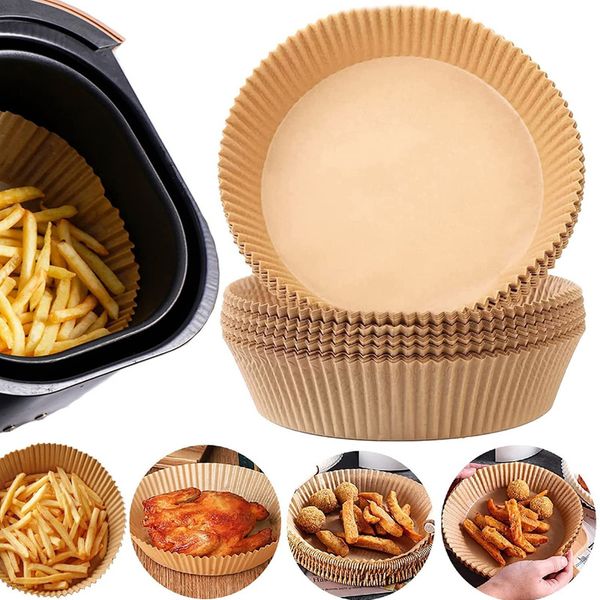 

air fryer disposable paper parchment wood pulp steamer cheesecake air fryer accessories baking paper for air fryer lx4947