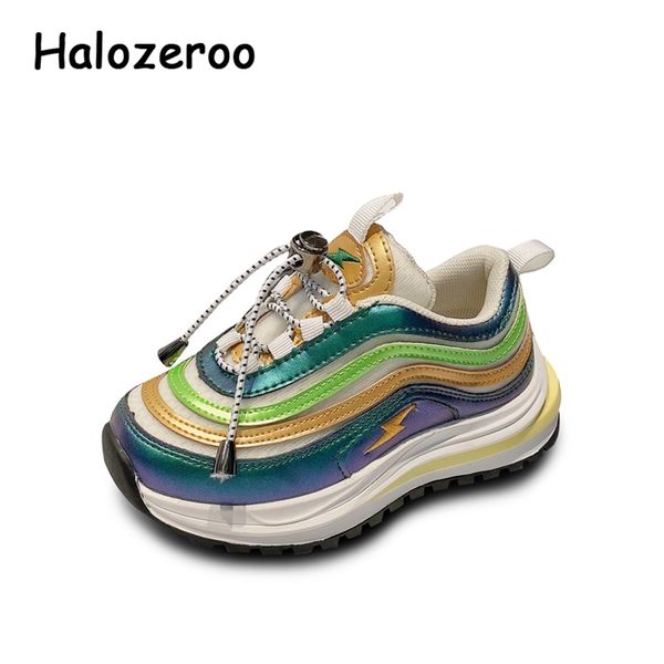 

spring kids sport sneakers baby boys running shoes children brand casual sneakers girls slip on chunky sneakers trainers 220425, Black;red