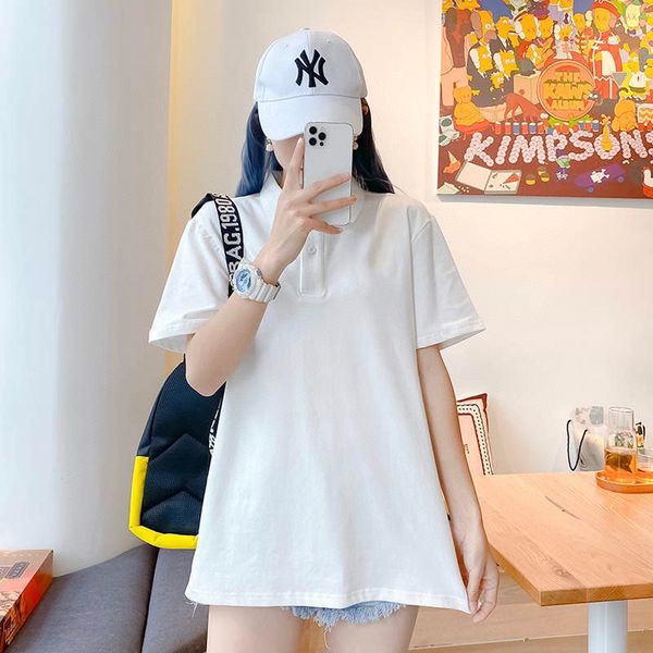 

classic short sleeve polo, White