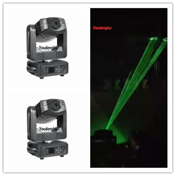 2 pezzi oProfessional stage discoteca fascio laser testa mobile 2w rgb colorato rotante luce laser in movimento per la decorazione del partito dj