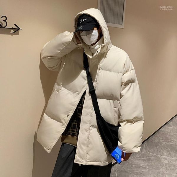 Männer Unten Parkas 2022 Winter Männer Blase Mantel Jacke Herren Street Hip Hop Parka Koreanische Schwarz Kleidung Puffer Jacken frauen Luci22