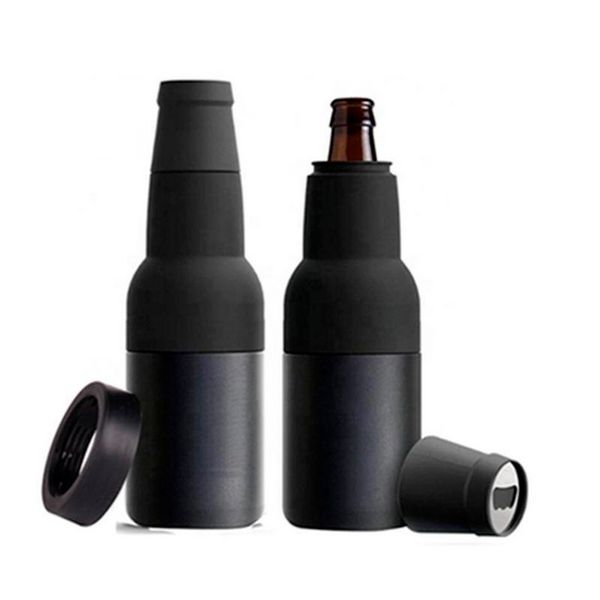 Canecas mais frias de canecas de lata de cerveja Tumbllers a vácuo garrafas de vinho de aço inoxidável com paredes duplas com abridor F0512