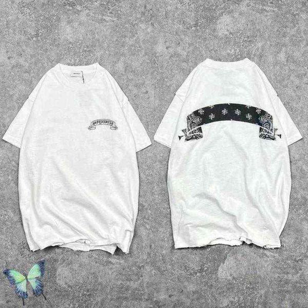 

t-shirts damage men's t shirt hip hop design distressed scratched letters print ask short sleeve t-shirtmen's, Black