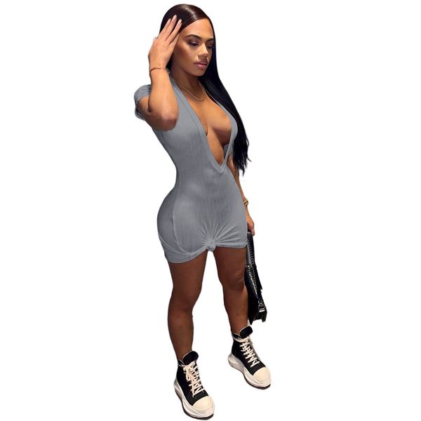 

deep v-neck ribbed sleeveless mini dress summer solid party night dresses white street women clothing robe girls shirt bags250, Black;gray