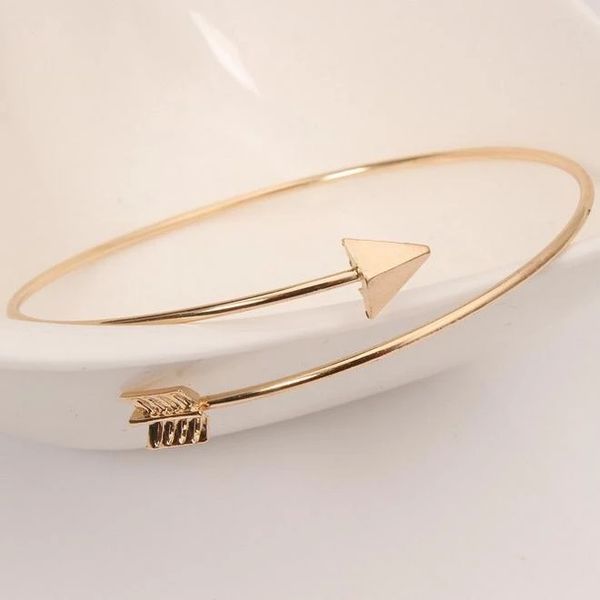 

3 colors alloy bracelets for girls adjustable open arrow bracelet bangle bangles jewelry accessories, Red;brown
