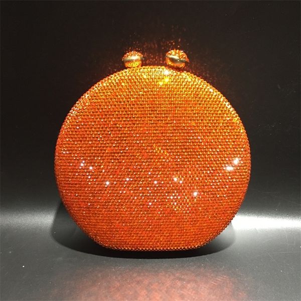 

xiyuan design orange party clutch bag evening brand designer women purse soiree pochette rhinestones s 220527