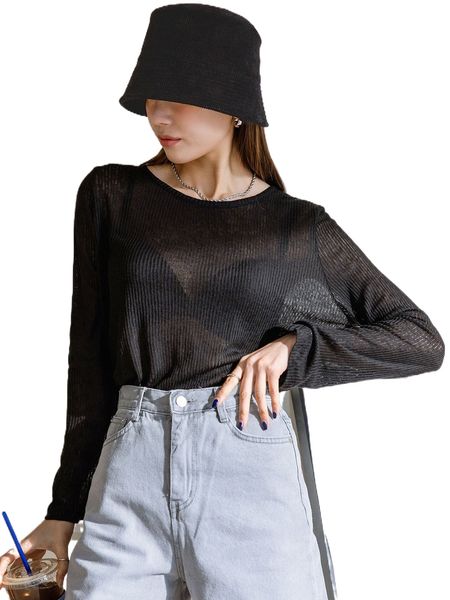 

dazy solid round neck without bra 74oj#, White