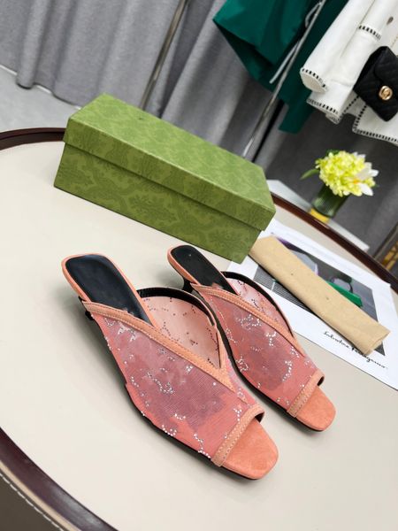 

2023luxuries designer men's women's slippers sandals shoes slide summer fashion wide flat flip flops 0609, Black