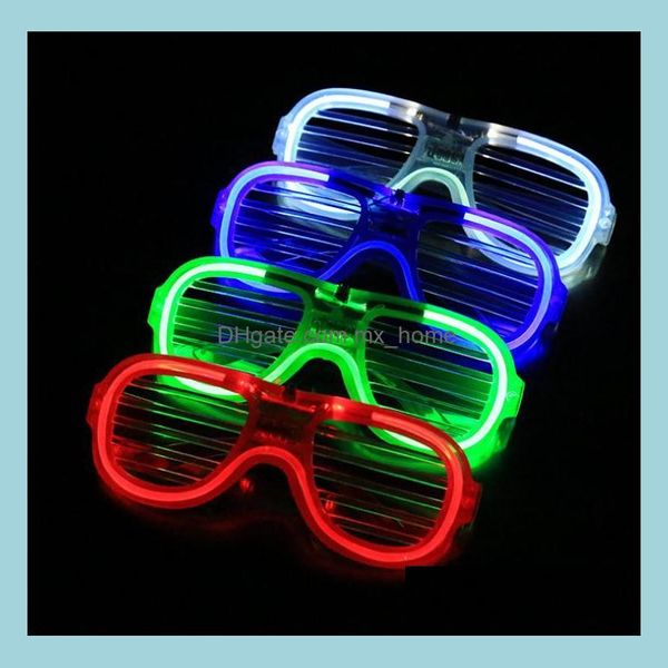Outros suprimentos de festa de evento, halloween festivo halloween liderado por óculos de obturador fl light sh dhg71