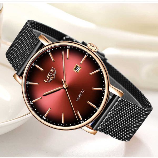 

fashion women watch brand luxury ladies mesh belt ultra-thin watch stainless steel waterproof quartz watch, Slivery;brown