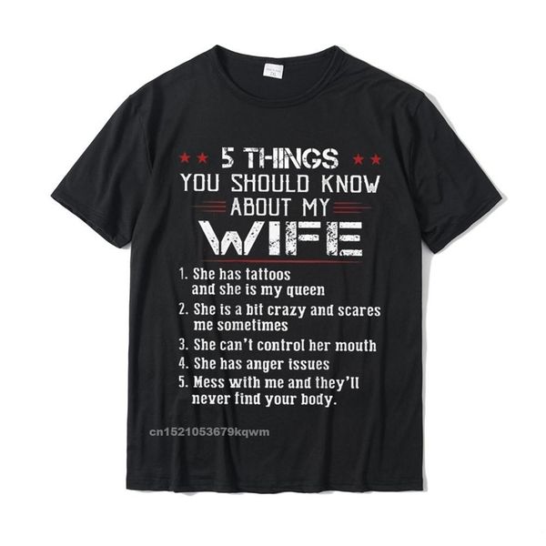 

5 things you should know about my wife has tattoos on back t-shirt summercrazy tees dominant cotton man t shirts 220509, White;black