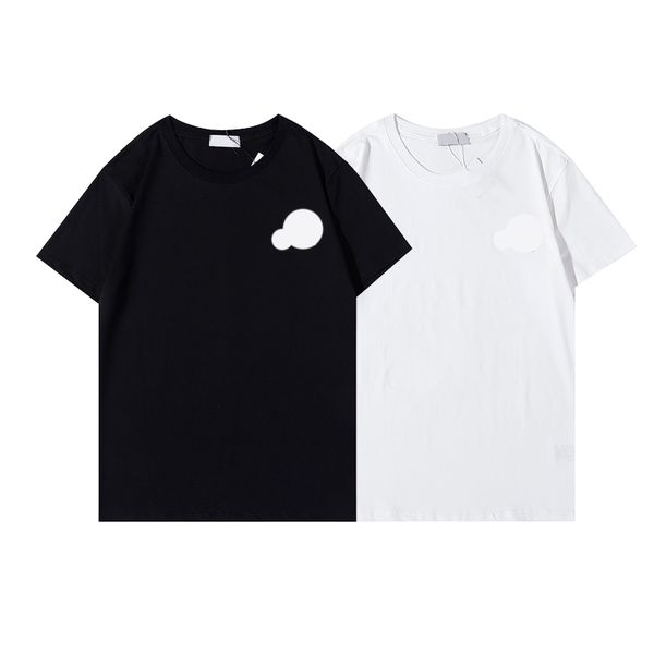 

designer mens t-shirts women graphic tees embroidered badge polo men t shirt summer brand cotton t shirts, White;black