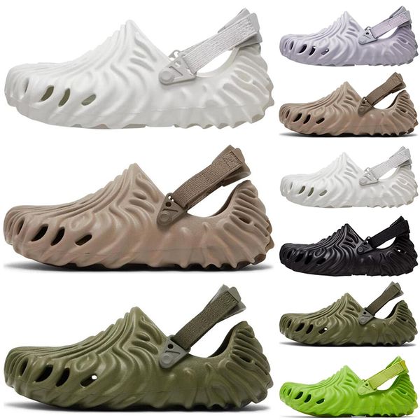 

designer pollex clog croc sandals slides mens womens white green slippers luxury shoes pantoufle flip flops platform scuffs sandales discoun, Black