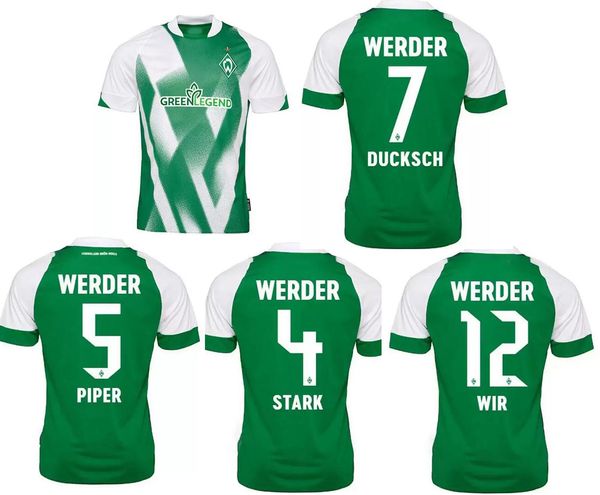 

customized 22-23 werder bremen home thai quality soccer jersey yakuda ducksch 7 veljkovic 13 pieper 5 stark 6 schmid 32 bittencourt 20 custo, Black;yellow