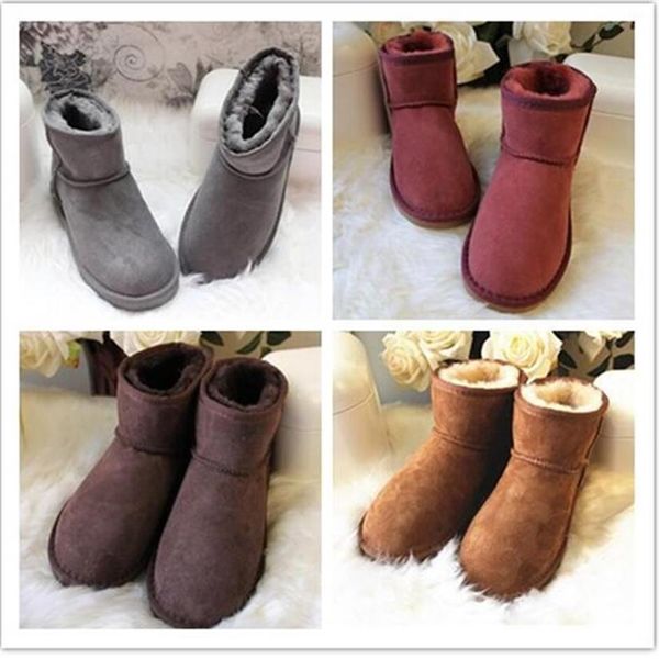 

2021 winter wool boots shoe men woman designer neumel suede classic newm straps casual warm mini ankle boot chestnut size 35-4296u, Black