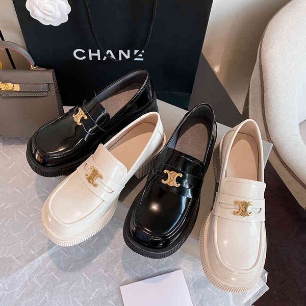 

sandals cowhide round head flat heel metal decorative deep mouth single shoes spring simple temperament comfortable gentle style g33f, Black