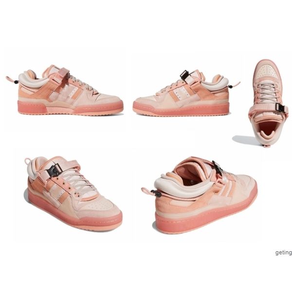 

shoes men's bad pink bunny forum low style couple sneakers size 36-45