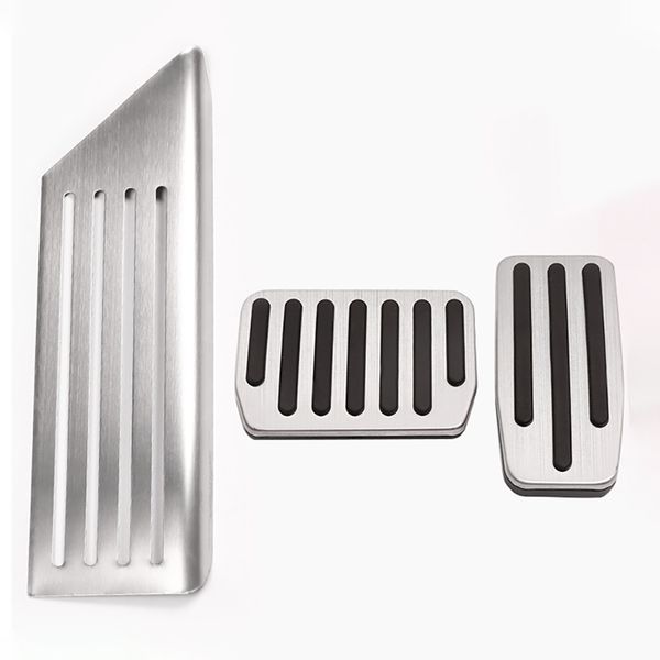 

for tesla model 3 2017-2021 non-slip performance foot pedals pads auto pedal cover resting pedal stainless steel car accessories