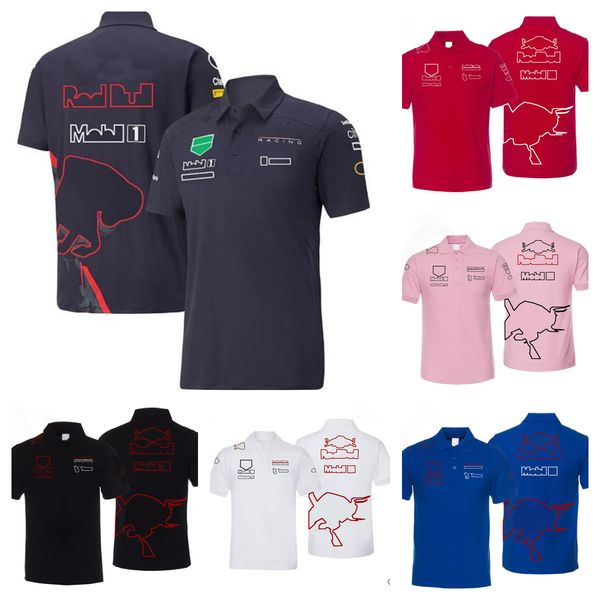 

f1 formula one racing polo shirt 2022 new team t-shirt with the same custom