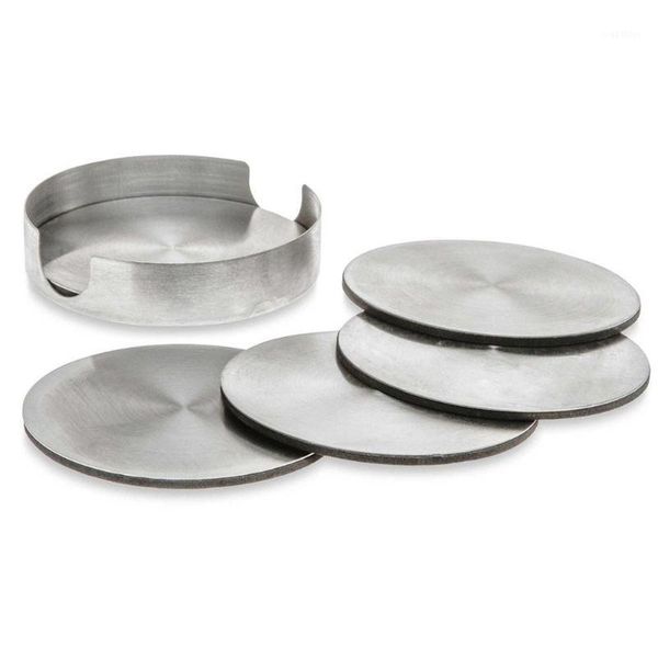 

mats & pads pcs stainless steel round el beer cup holder placemat set metal heat insulation eva protector