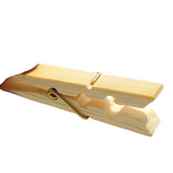 6x1.2cm Gancio Legno di bambù Mollette da bucato Calzini Lenzuolo Asciugamano Perni antivento Clip Mollette