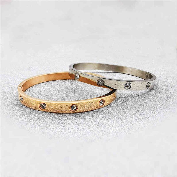 

designer net red bracelet personalized titanium steel gold-plated bracelet fashion female ins korean rose gold new versatile jewelry c home, Black