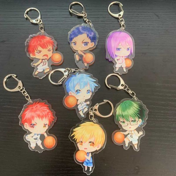 Schlüsselanhänger Anime Kurokos Basketballfigur Aomine Daiki Murasakibara Atsushi Kuroko Tetsuya Niedliche Cosplay Acryl Fans GeschenkeSchlüsselanhänger