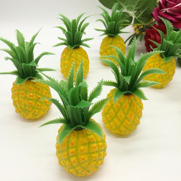 Украшение вечеринки 1pc Artifical Mini Fake Pineapple Имитация пластиковые фрукты Home Shop Disprogry Progry Diy DecorativeParty