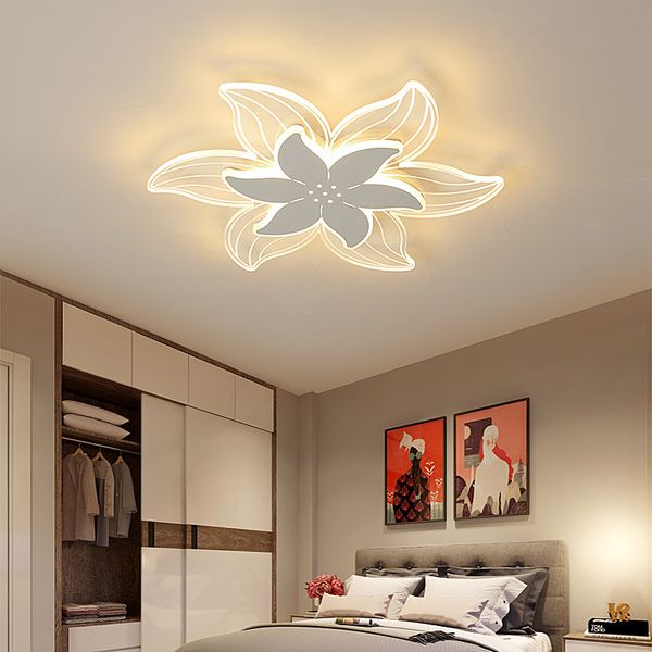 

new led living room ceiling lights nordic flower bedroom decoration lamp simple study restaurant ceiling lamps postmodern household master l