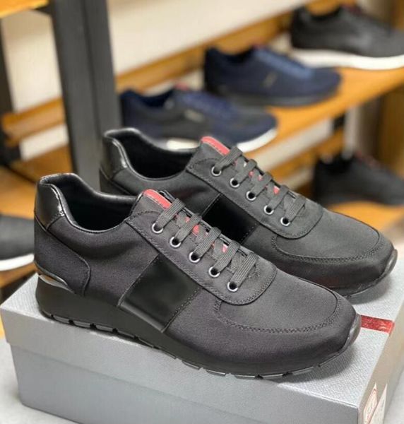 

famous prax 1 sneakers shoes men re-nylon chunky rubber lug sole man sports italy luxury outdoor trainers men's casual walking eu38-46, Black