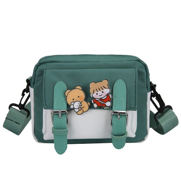 

sell girls students youth japanese small bag fresh style candy school bag canvas messenger bags, Black;red